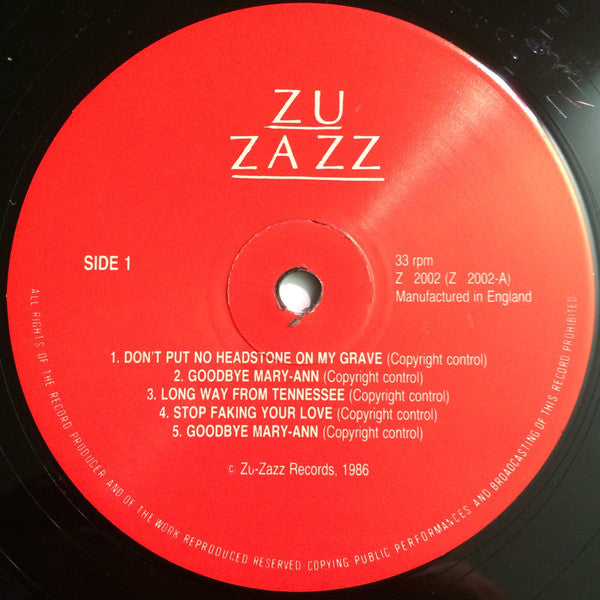 Image of Label Cover of LP - VG+/EX - CHARLIE RICH, Don't Put No Headstone On My Grave (Zu-Zazz Records; Z 2002, UK 1986), ,  - 3025408E