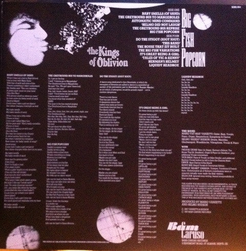 Image of Label Cover of LP - VG+/VG+ - THE KINGS OF OBLIVION, Big Fish Popcorn (Bam-Caruso Records; KIRI 064, UK 1987, Inner), ,  - 3015592C