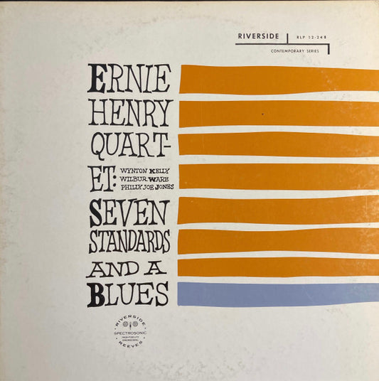 Image of Front Cover of 3045325S: 12" - ERNIE HENRY QUARTET, Seven Standards And A Blues (Riverside Records; SMJ-6304(M), Japan 1982 Reissue, Insert) missing obi  VG+/VG+