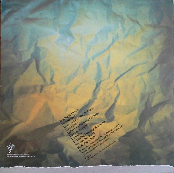 Image of Back Cover of 3045411S: LP - XTC, Mummer (Virgin; V 2264, Italy 1983, Inner) Edge and Ring Wear  VG/VG