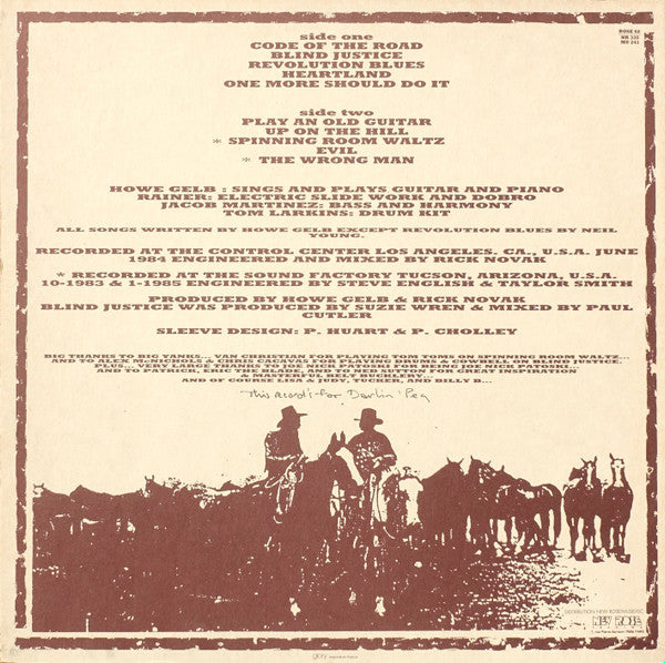 Image of Back Cover of LP - VG+/VG+ - THE BAND OF BLACKY RANCHETTE, The Band Of Blacky Ranchette (New Rose Records; Rose 62, France 1985, Textured Sleeve), With 2 Press Inserts,  - 3015689C
