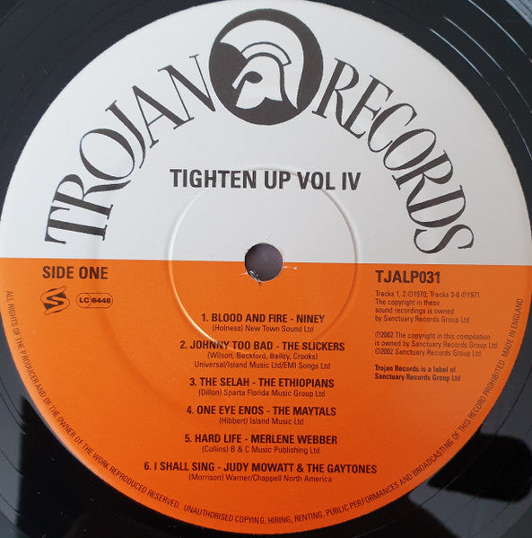 Image of Label Cover of LP - VG/G+ - VARIOUS ARTISTS, Tighten Up Volume 4 (Trojan Records; TJALP031, UK 2002 Reissue), ,  - 1016144C