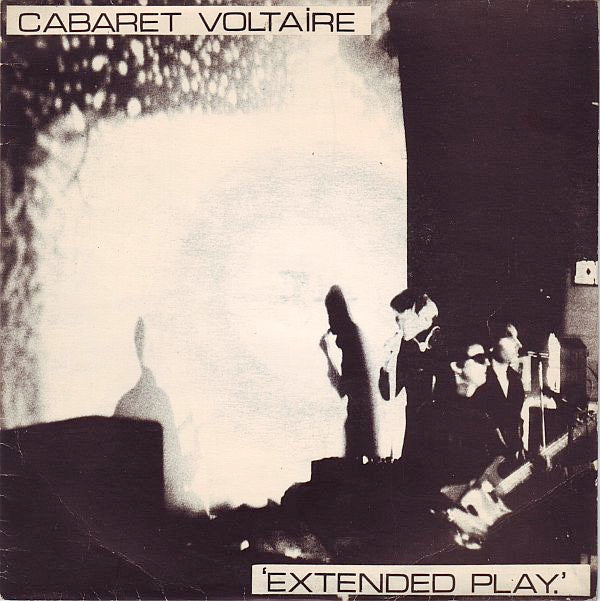 Image of Front Cover of 7" EP - VG/VG+ - CABARET VOLTAIRE, Extended Play (Rough Trade; RT003, UK 1978, Picture Sleeve), Sleeve Creased,  - 4226105E