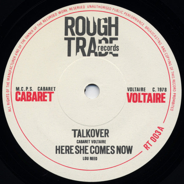 Image of Label Cover of 7" EP - VG/VG+ - CABARET VOLTAIRE, Extended Play (Rough Trade; RT003, UK 1978, Picture Sleeve), Sleeve Creased,  - 4226105E