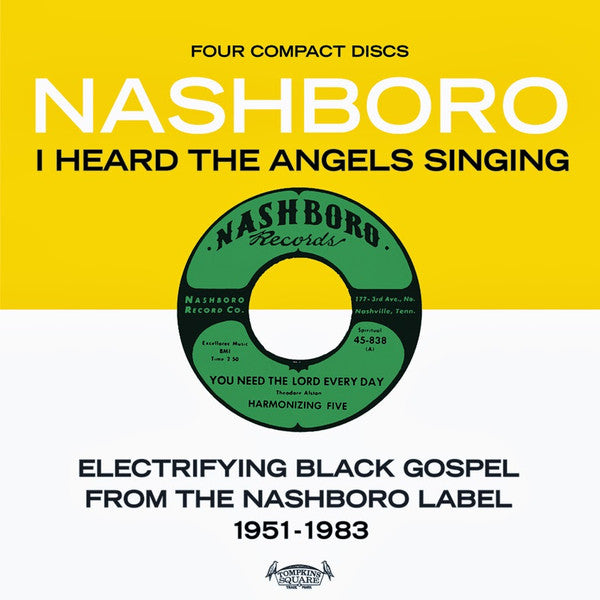 Image of Front Cover of 4xCD - VG+/VG+ - VARIOUS, I Heard The Angels Singing: Electrifying Black Gospel From The Nashboro Label 1951-1983 (Tompkins Square; TSQ 2981, US 2013, CD in LP replica card gatefold sleeve, Booklet), ,  - 4755142S