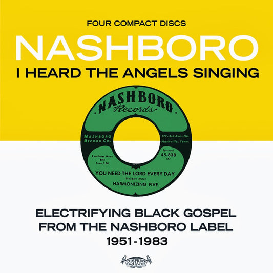 Image of Front Cover of 4xCD - VG+/VG+ - VARIOUS, I Heard The Angels Singing: Electrifying Black Gospel From The Nashboro Label 1951-1983 (Tompkins Square; TSQ 2981, US 2013, CD in LP replica card gatefold sleeve, Booklet), ,  - 4755142S