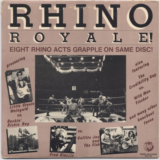 Image of Front Cover of 3045521S: LP - VARIOUS, Rhino Royale (Rhino Records; RNLP 002, US 1978, Splatter Vinyl ) Still in hype stickered shrinkwrap.  VG+/VG+