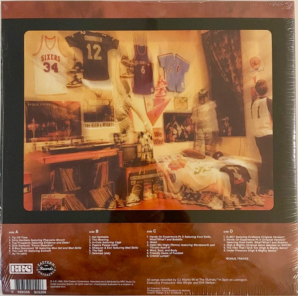 Image of Back Cover of 3155028S: 2xLP - THE HIGH & MIGHTY, Home Field Advantage (RRC Music Co.; RRC-065, US 2024 Reissue, Insert)   NEW/NEW