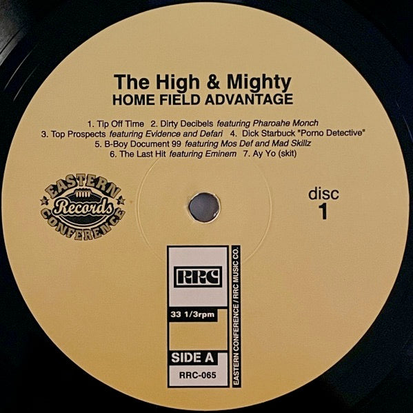 Image of Label Cover of 3155028S: 2xLP - THE HIGH & MIGHTY, Home Field Advantage (RRC Music Co.; RRC-065, US 2024 Reissue, Insert)   NEW/NEW