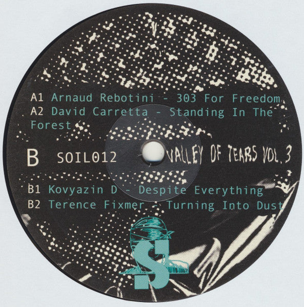 Image of Label Cover of 12" - VG/EX - VARIOUS, Valley Of Tears Vol. 3 (Soil Records; SOIL012, Spain 2021, Textured Picture Sleeve, Sticker), Edgewear and cornerwear to sleeve.,  - 3115009C