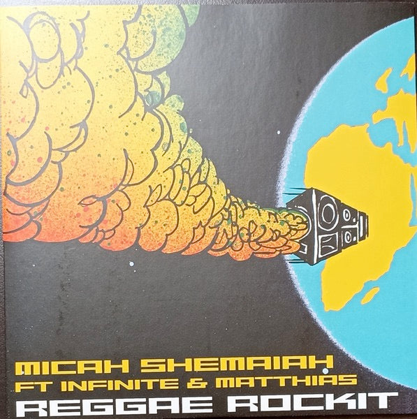 Image of Back Cover of 7" - EX/VG+ - MICAH SHEMAIAH FT. INFINITE & MATTHIAS, Reggae Rockit (Corner Stone Music; CSM-004, Japan 2014, Picture Sleeve, Limited Edition of 500), ,  - 3115147C
