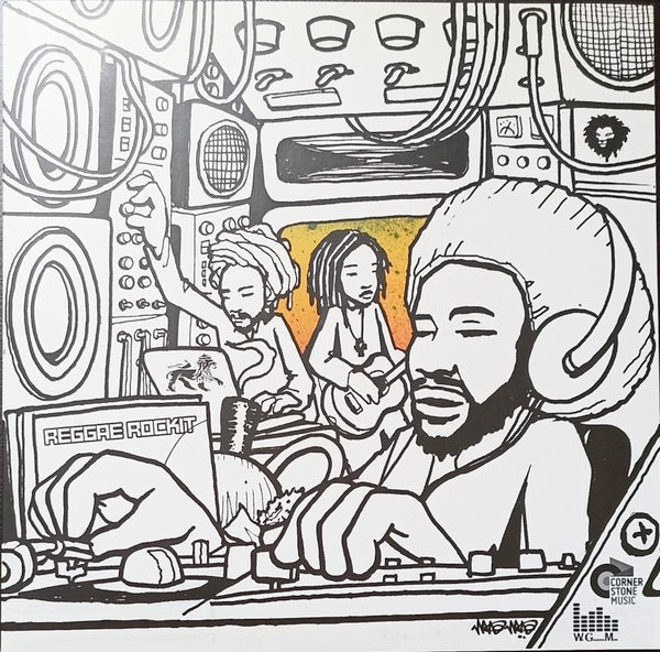 Image of Front Cover of 7" - EX/EX - MICAH SHEMAIAH FT. INFINITE & MATTHIAS, Reggae Rockit (Corner Stone Music; CSM-004, Japan 2014, Picture Sleeve, Limited Edition of 500), ,  - 0726281E