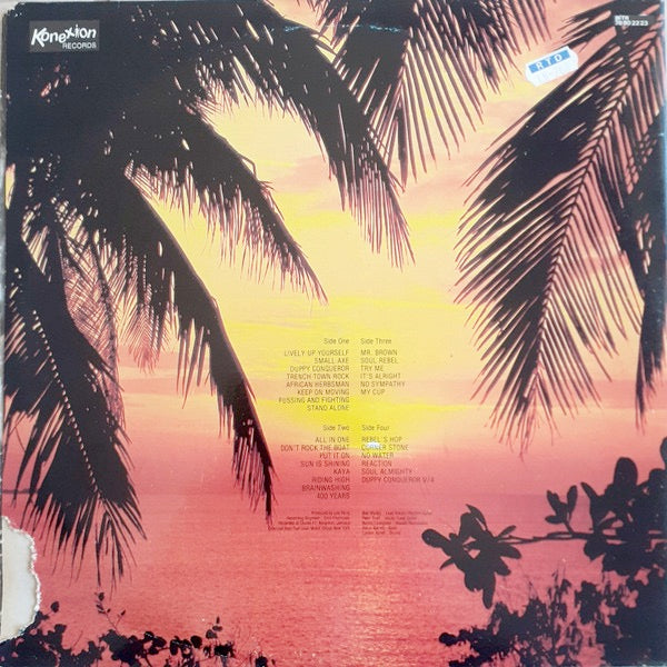 Image of Back Cover of 2xLP - VG/G - BOB MARLEY, The Lee Perry Sessions (Konexion; BITR 78802223, UK 1980, Gatefold), Edge and Ring Wear,  - 4146080S