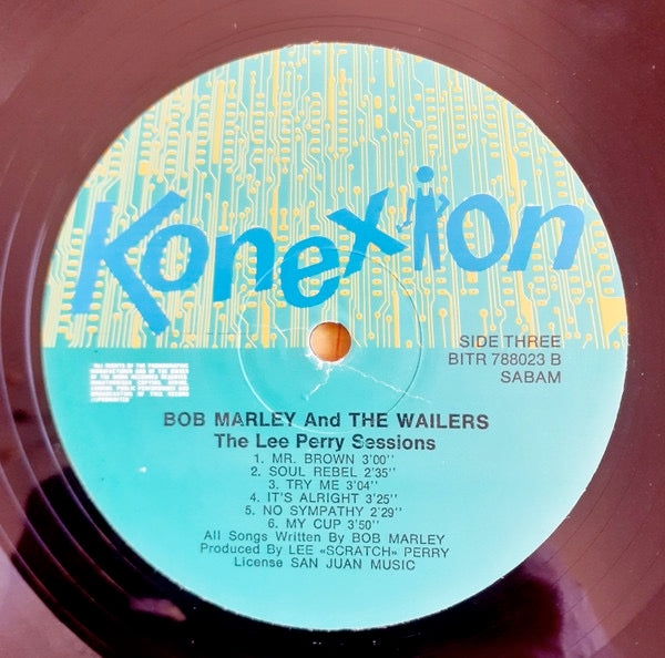 Image of Label Cover of 2xLP - VG/G - BOB MARLEY, The Lee Perry Sessions (Konexion; BITR 78802223, UK 1980, Gatefold), Edge and Ring Wear,  - 4146080S