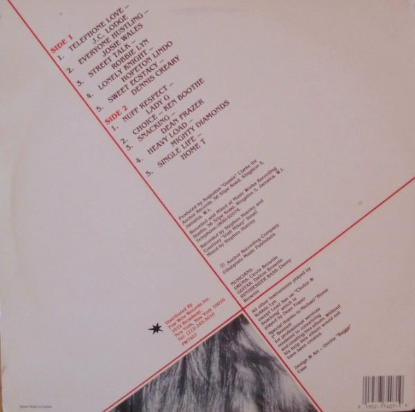 Image of Back Cover of LP - VG+/VG+ - VARIOUS ARTISTS, Telephone Tracks (Pow Wow Records; PW 7407, US 1988), ,  - 3115180C