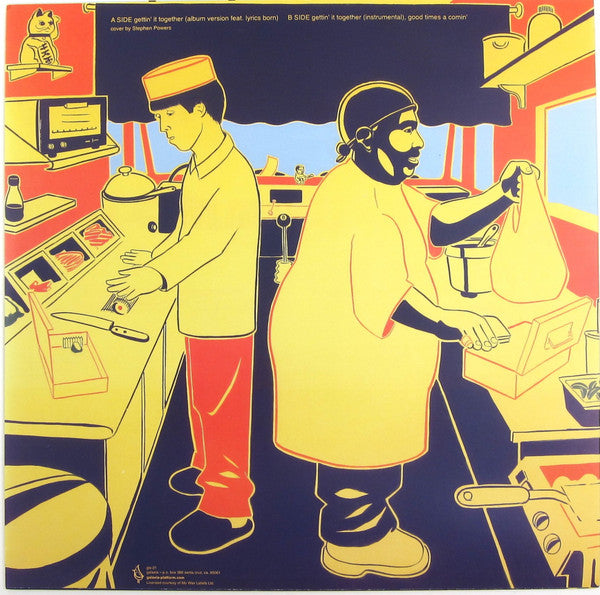 Image of Back Cover of 12" - VG+/VG - TOMMY GUERRERO, Gettin' It Together (Galaxia; glx-21, US 2004, Picture Sleeve), Shrink-wrap,  - 3115342C