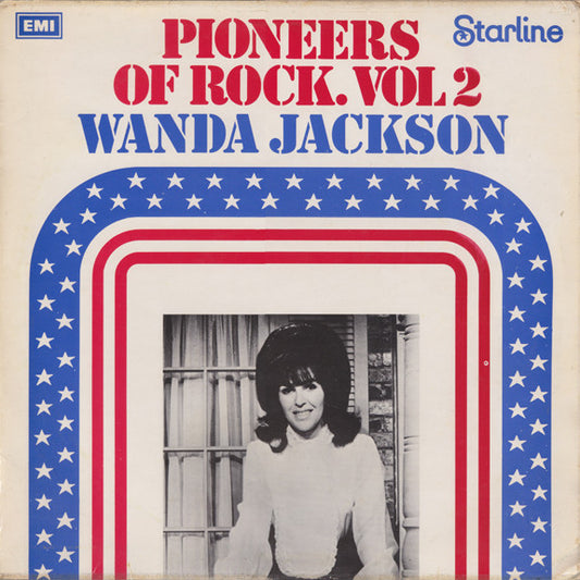 Image of Front Cover of 3115353C: LP - WANDA JACKSON, Pioneers Of Rock. Vol 2 (Starline; SRS 5120, UK 1972, Laminated Front Sleeve)   VG/VG+