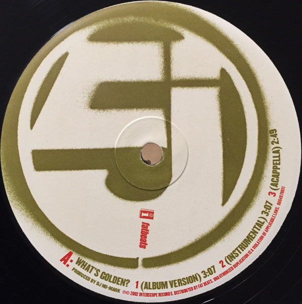Image of Label Cover of 3115394C: 12" - JURASSIC 5, What's Golden (Interscope Records; 069497801-1, US 2002)   VG/VG