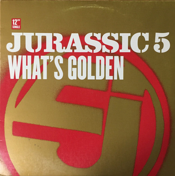Image of Front Cover of 3115394C: 12" - JURASSIC 5, What's Golden (Interscope Records; 069497801-1, US 2002)   VG/VG