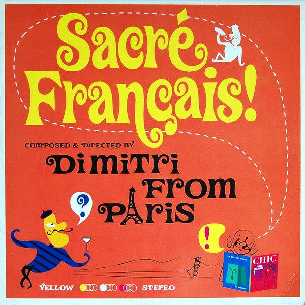 Image of Front Cover of 10" - VG+/VG - DIMITRI FROM PARIS, Sacr  Fran ais! (Yellow Productions; YP027, France 1997, Picture Sleeve), Sopme light dishing. Some light storage marks.,  - 3816215C