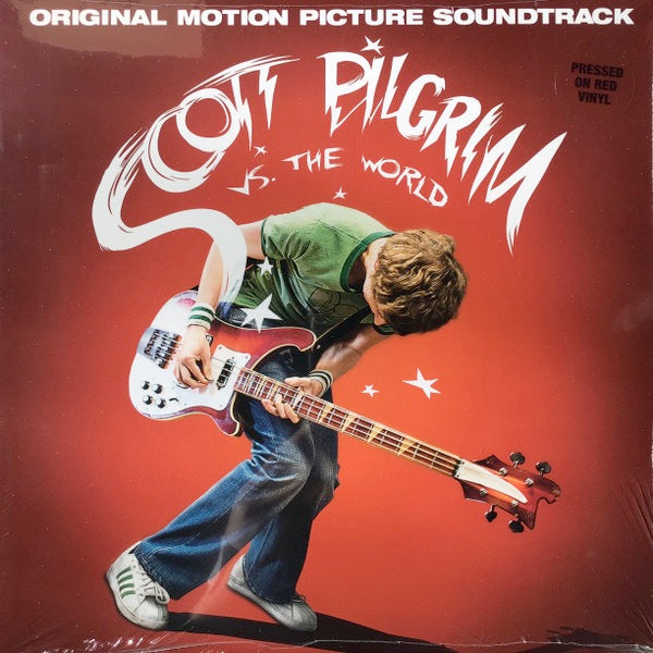 Image of Front Cover of LP - NEW/NEW - VARIOUS ARTISTS, Scott Pilgrim Vs. The World (Original Motion Picture Soundtrack) (UME/ABKCO; 7103431, Europe 2025 Reissue, Red Vinyl), , 2025 marks the 15th anniversary of 2010's comedy film Scott Pilgrim Vs The World, co-written, produced and directed by Edgar Wright, based on the graphic novel series Scott Pilgrim by Bryan Lee O'Malley. The ensemble cast is led by Michael Cera as Scott Pilgrim, a slacker musician who is trying to win a competition to get a record de