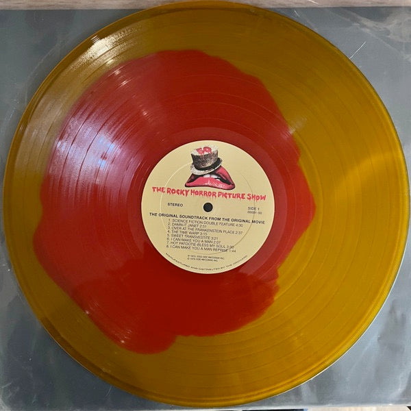 Image of Label Cover of 4415240C: LP - THE ROCKY HORROR PICTURE SHOW, The Rocky Horror Picture Show (Original Motion Picture Soundtrack) - 50th Anniversary (Ode Sounds and Visuals; ODE0000150, US 2025 Reissue, Red & Gold Vinyl)   NEW/NEW