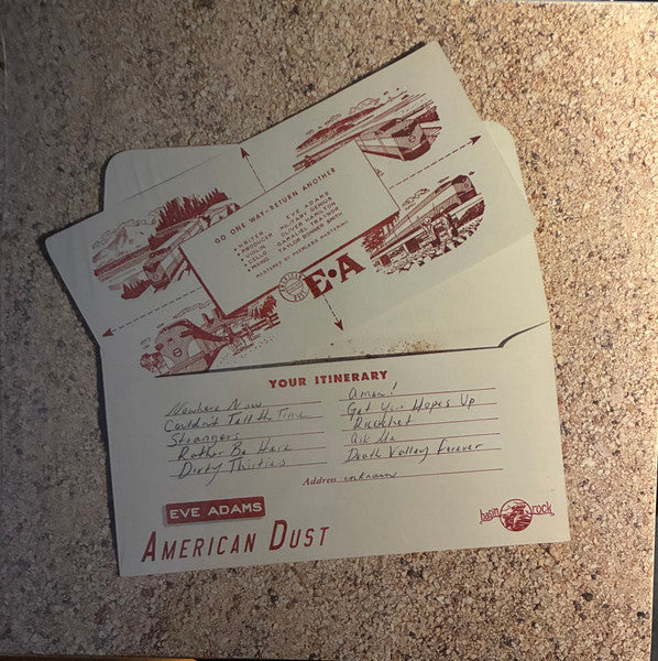 Image of Back Cover of 3555140S: LP - EVE ADAMS, American Dust (Basin Rock; BR023LP, UK 2025, Inner, Download Code)   NEW/NEW