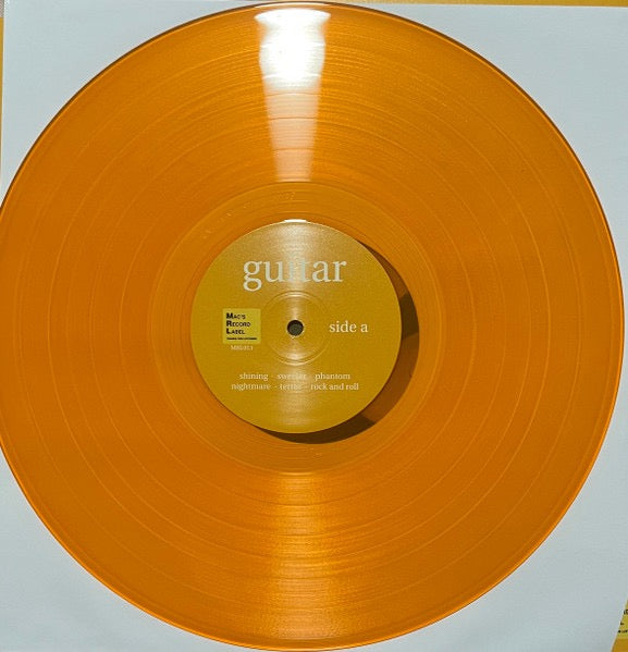 Image of Label Cover of LP - NEW/NEW - MAC DEMARCO, Guitar (Mac's Record Label; 8704399893, US 2025, Gatefold, Indie Exclusive, Transparent Orange Vinyl), ,  Guitar  is the first studio album from Mac DeMarcosince 2019 s  Here Comes The Cowboy . Following the two most recent releases - the 199-track  One Wayne G  and the instrumental, tour-inspired collection  Five Easy Hot Dogs ,  Guitar  features 12 new songs written, performed andrecorded by Mac between November 16th-28th in 2024 at his home studio in 
