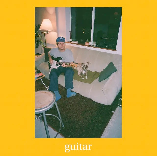 Image of Front Cover of LP - NEW/NEW - MAC DEMARCO, Guitar (Mac's Record Label; 8704399893, US 2025, Gatefold, Indie Exclusive, Transparent Orange Vinyl), ,  Guitar  is the first studio album from Mac DeMarcosince 2019 s  Here Comes The Cowboy . Following the two most recent releases - the 199-track  One Wayne G  and the instrumental, tour-inspired collection  Five Easy Hot Dogs ,  Guitar  features 12 new songs written, performed andrecorded by Mac between November 16th-28th in 2024 at his home studio in 