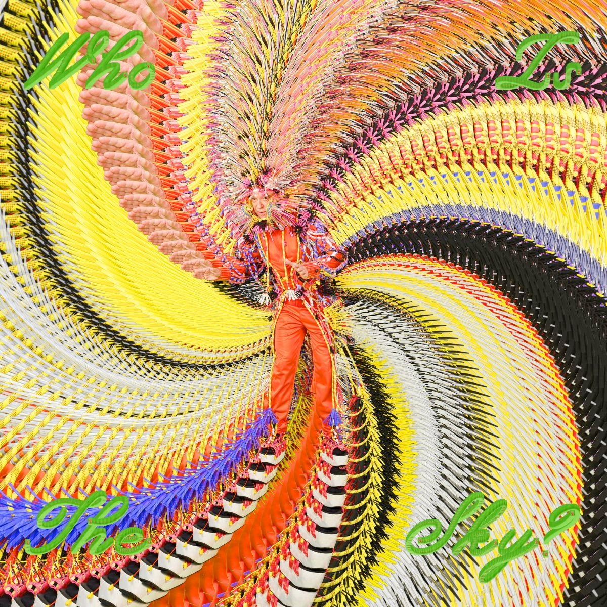 Image of Front Cover of LP - NEW/NEW - DAVID BYRNE, Who Is The Sky? (Matador; OLE2178LPE, Worldwide 2025, Gatefold, Inner, Poster, Apple Green Vinyl), , David Byrne is proud to announce Who Is the Sky?, his first new album since 2018 s acclaimed and award-winning American Utopia, which will be released September 5th by Matador Records. The album was produced by the Grammy-winning Kid Harpoon (Harry Styles, Miley Cyrus), while its 12 songs were arranged by the members of New York-based chamber ensemble Ghost