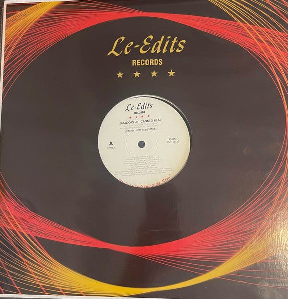 Image of Front Cover of 12" - VG/VG+ - JAMIROQUAI, Canned Heat (Le-Edits Records; DFP008, UK 2024, Die Cut Picture Sleeve), A couple of minor harlines on the A-side., A Canned Heat (Dimitri From Paris Remix)	B Canned Heat (Dimitri From Paris Remix Dubstrumental)A Dimitri From Paris Venture"We Give a Little Chic to the Music" - 3426185E