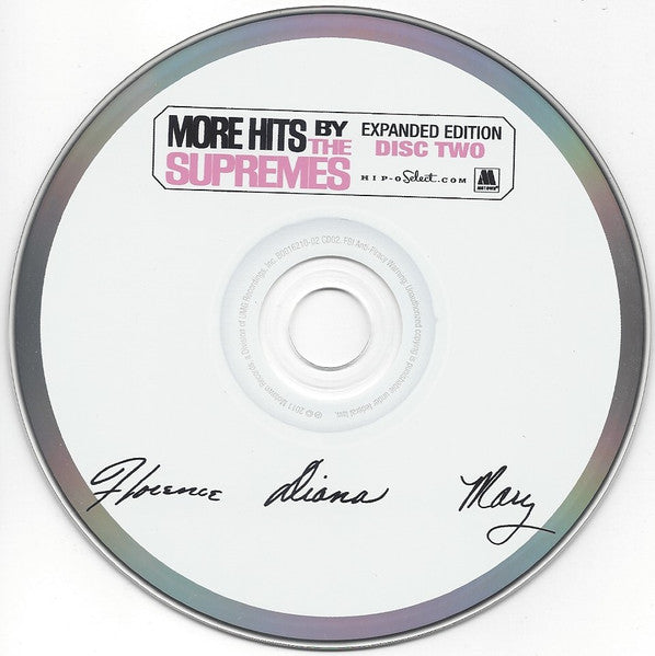 Image of Label Cover of 3135189E: 2xCD - THE SUPREMES, More Hits By The Supremes (Motown; B0016210-02, US 2011, Quadruple Digipak)   VG+/VG+