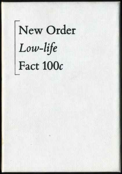 Image of Front Cover of 4835176E: Cassette - NEW ORDER, Low-life (Factory; Fact 100c, UK 1985, Box Set, Insert & 4 Postcards) White box is stained and shows signs of wear. Postcards and tracing paper surround are VG. The cassette is VG+ and has a few bubbles under the paper labels.  G+/VG