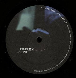Image of Label Cover of 2xLP - VG/G+ - DOUBLE X, A:Live (Kanzleramt; KA113, Germany 2004), Marks across both sides of each disc. light Edgewear to sleeve.,  - 3125334E