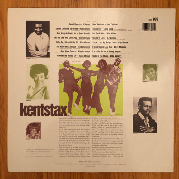 Image of Back Cover of LP - VG/VG - VARIOUS, Kentstax (Kent Records; KENT 095, Germany 1989, Picture Sleeve), ,  - 0826008E