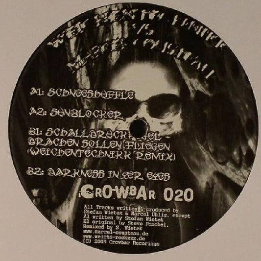 Image of Front Cover of 3225020E: 12" - WEICHENTECHNIKK VS. MARCEL COUSTEAU, Stresscore (Crowbar Recordings; Crowbar020, Germany 2005)   /VG