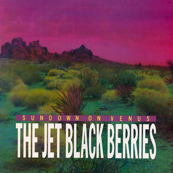 Image of Front Cover of 3215111C: 2xLP - THE JET BLACK BERRIES, Sundown On Venus (Pink Dust; E-1117, US 1984, Single Sided ) Sleeve has a light crease  VG/VG+
