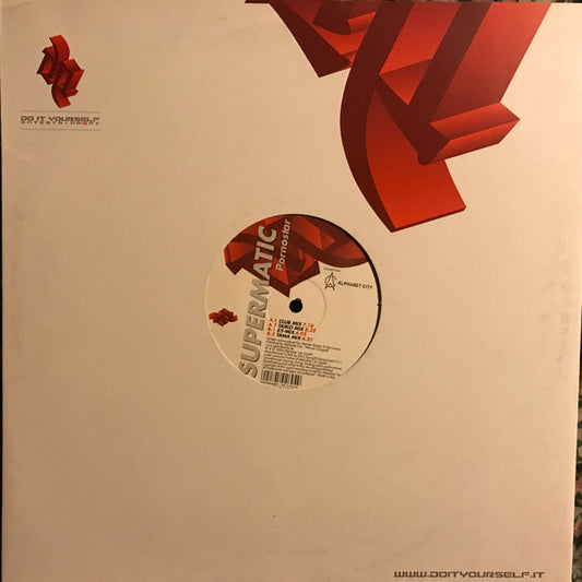 Image of Front Cover of 12" - VG+/VG+ - SUPERMATIC, Pornostar (Do It Yourself Entertainment ; DO IT 02-05, Italy 2005, Die Cut Company Sleeve), original company sleeve,  - 3245117S