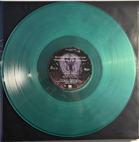 Image of Label Cover of LP - NEW/NEW - BLOOD INCANTATION, Hidden History Of The Human Race (Century Media; 19802892961, Europe 2025, Gatefold, Booklet, Transparent Coke Bottle Green Vinyl ), ,  - 1416481C