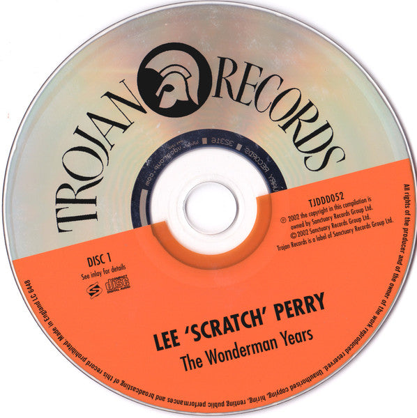 Image of Label Cover of 2xCD - EX/EX - LEE 'SCRATCH' PERRY, Wonderman Years (Trojan Records; TJDDD052, UK 2002), ,  - 3215571C