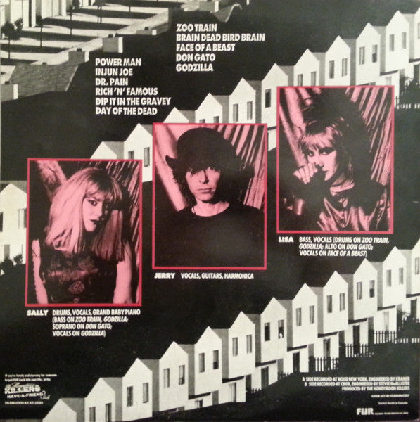 Image of Back Cover of 3225166E: LP - THE HONEYMOON KILLERS, Let It Breed (Fur Records; FUR 666, US 1986, Inner, ex Boss Hog, Chrome Cranks...)   VG+/VG+