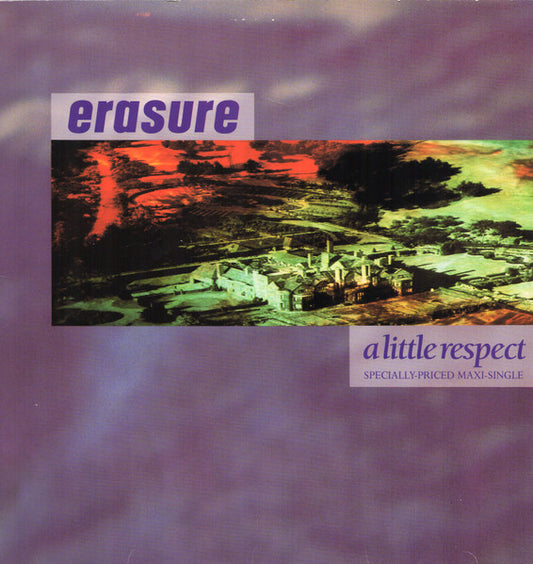 Image of Front Cover of 3215599C: 12" - ERASURE, A Little Respect (Sire; 0-21059, US 1988, Picture Sleeve, Specialty Pressing) Edge and ring wear.  VG/VG+