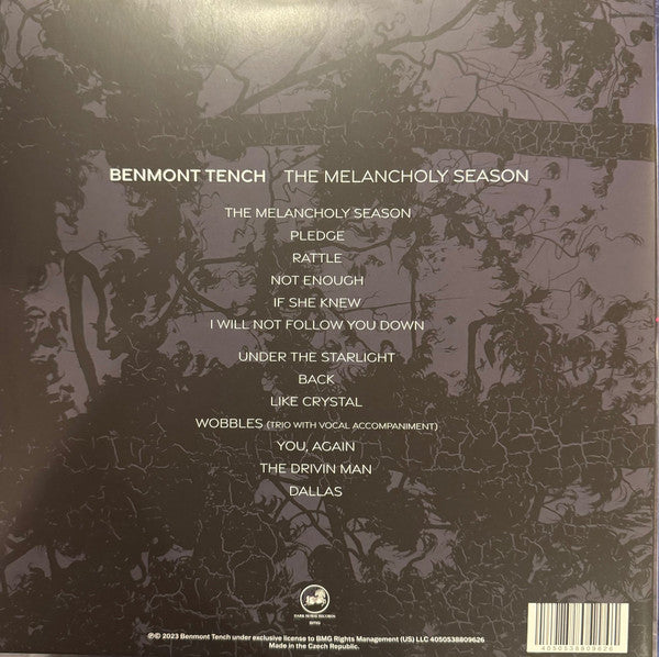 Image of Back Cover of LP - VG+/EX - BENMONT TENCH, The Melancholy Season (Dark Horse Records; DH0017, Worldwide 2025, Gatefold, Inner), Opened Instore, Still In Hype Stickered Shrinkwrap. ,  - 3245363S