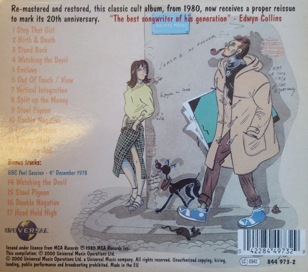 Image of Back Cover of CD - VG+/VG+ - VIC GODARD & SUBWAY SECT, What's The Matter Boy? (Universal; 844 973-2, UK 2000 Reissue, Slipcase), ,  - 2816052C