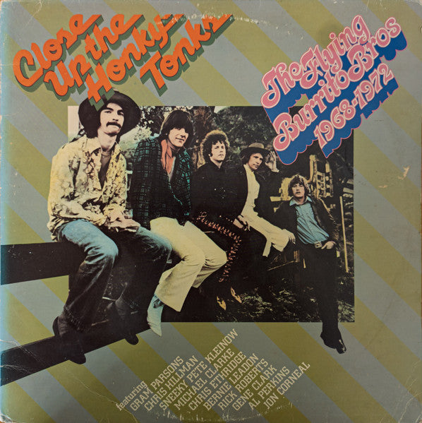 Image of Front Cover of 3345026S: 2xLP - THE FLYING BURRITO BROS, Close Up The Honky Tonks (A&M Records; AMLH 63631, UK 1974, Gatefold) A few light marks. Sticker damage and pen marks to top right corner of sleeve, creasing, ring and edge wear.  G+/VG+