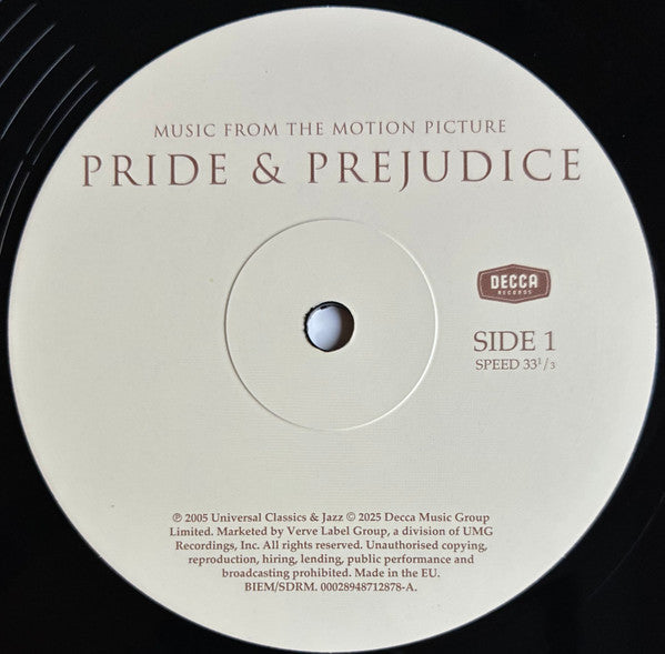 Image of Label Cover of LP - NEW/NEW - VARIOUS ARTISTS, Pride & Prejudice (Decca; 4871287, Europe 2025 Reissue, Inner, Black Vinyl), ,  - 0116248C