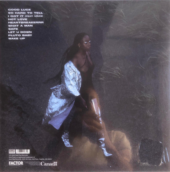 Image of Back Cover of LP - EX/EX - DEBBY FRIDAY, Good Luck (Sub Pop; SP 1533, Europe 2023, Inner, Silver Vinyl), Opened Instore, Still In Stickered Shrinkwrap,  - 3345030S