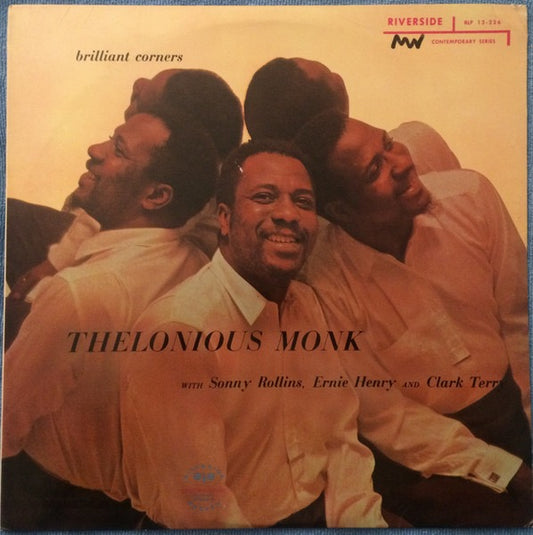 Image of Front Cover of 3315009C: LP - THELONIOUS MONK, Brilliant Corners (Original Jazz Classics; OJC-026, US 1980s Reissue, Pasteback Sleeve)   VG/VG
