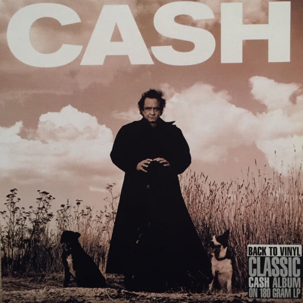 Image of Front Cover of LP - VG/G - JOHNNY CASH, American Recordings (American Recordings; 5101-12792-1, UK 2006 Reissue, Inner, 180 Gram Vinyl), Long light surface marks. ,  - 2216298C