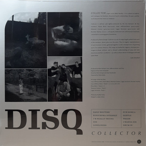 Image of Back Cover of LP - VG+/VG+ - DISQ, Collector (Saddle Creek; LBJ-299, US 2020, Inner, Blue Vinyl), ,  - 3345068S